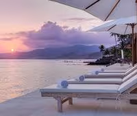 Villa Tirta Nila, Puesta del sol